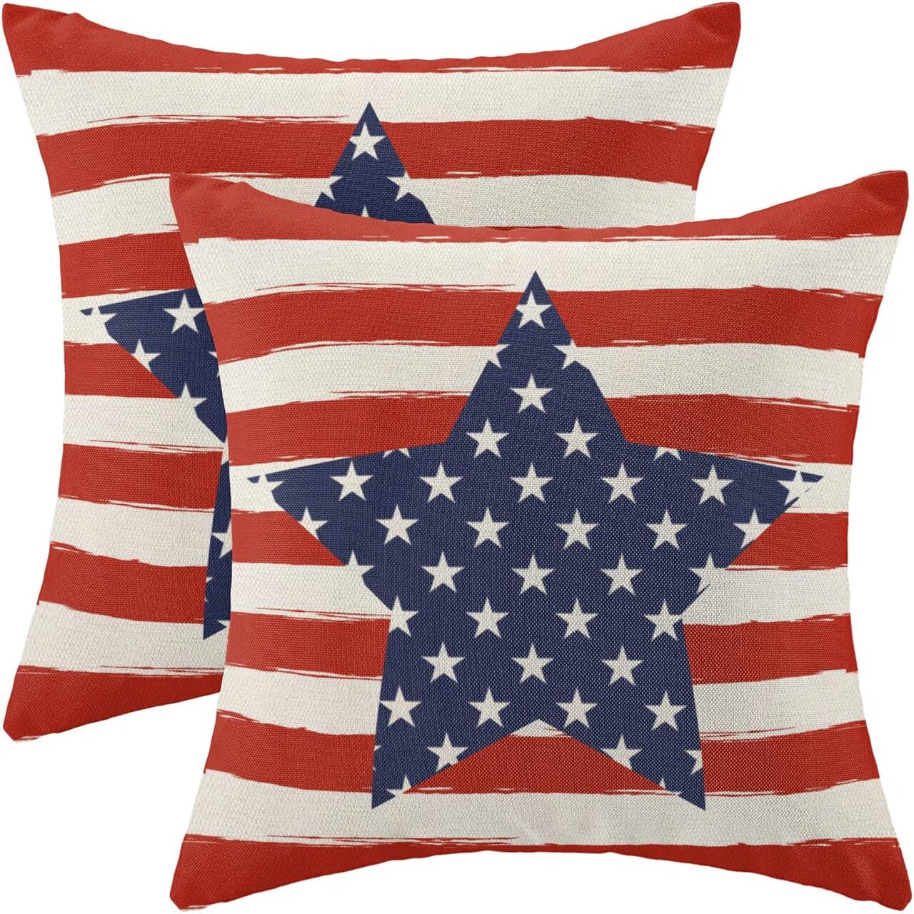 Throw Pillows American Flag USA Patriotic Outdoor Cushion Cases for Couch Bed Decorations